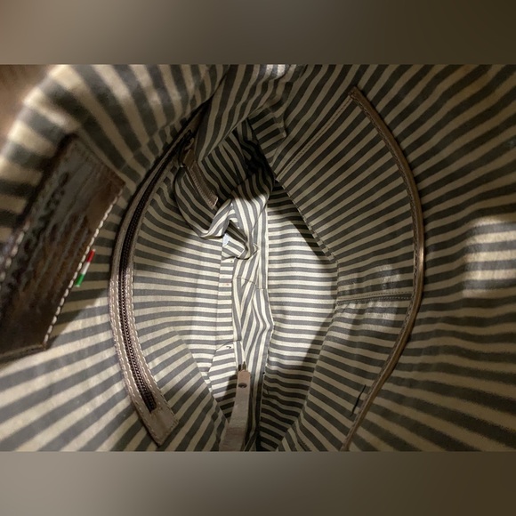 CAVALCANTI Large Leather Shoulder Bag, Tote Like Bag Florence, Italy - Picture 5 of 7